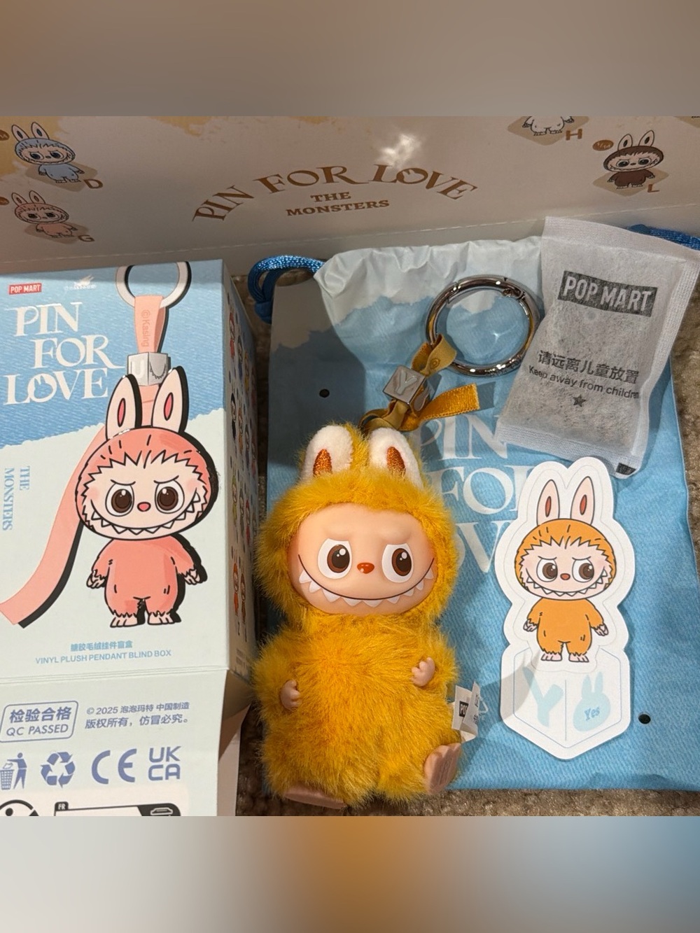 POP MART - Pin for Love - Labubu - Confirmed “Y”